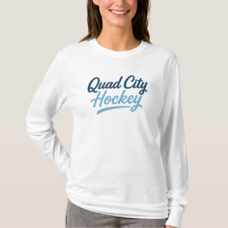 Camiseta Escrita Brilhante De Hóquei Em Quad City - Rosa Az