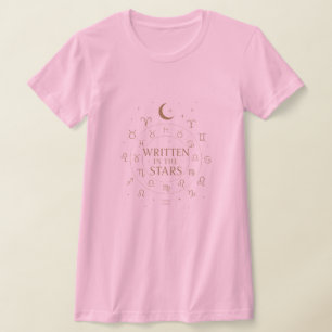 Camiseta Escrito nas Estrelas   Zodíaco Místico Celestial D