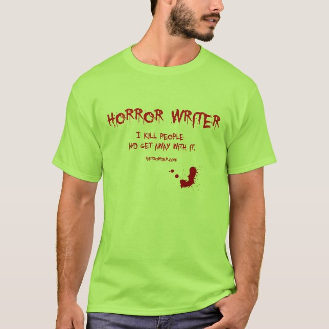Camiseta Escritor 3 do horror (Frente)