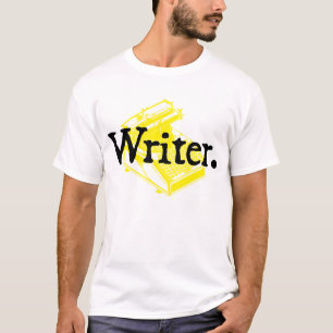 Camiseta Escritor. Com tipo máquina da escrita