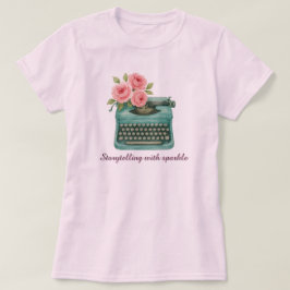 Camiseta Escritor de Contabilidade de Digitalização de Vint