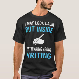 Camiseta Escritor de Escrevendo Acalme