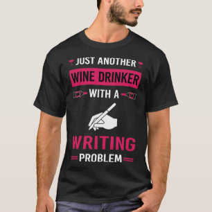 Camiseta Escritor de Escrevendo de Bebê de Vinho