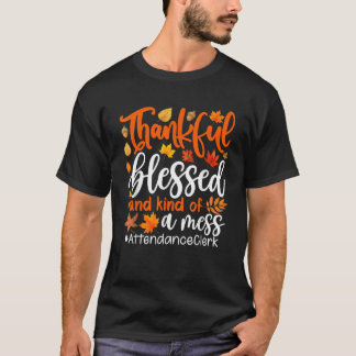 Camiseta Escritor De Presença Graças Abençoado E Meio Que U