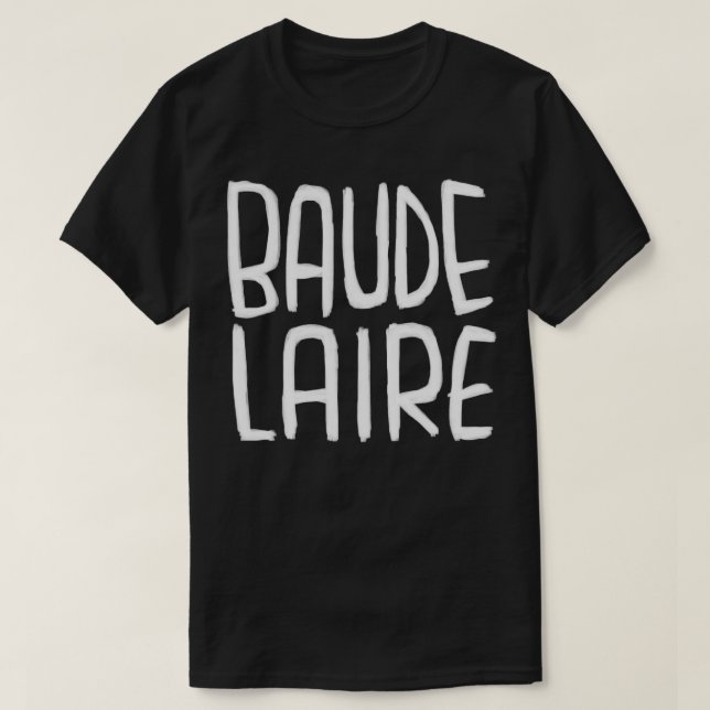 Camiseta escritor francês Baudelaire (Frente do Design)