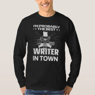 Camiseta Escritor Máquina de Escrever Romancista Livro Poes