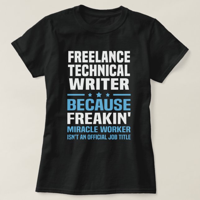 Camiseta Escritor técnico Freelance (Frente do Design)