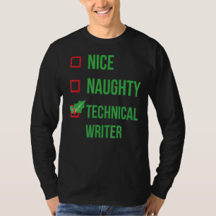 Camiseta Escritor técnico Funny Pajama Natal