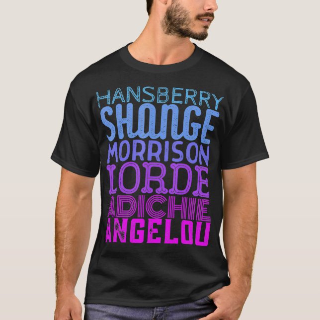 Camiseta Escritoras Negras História Negra Mês Feminista (Frente)