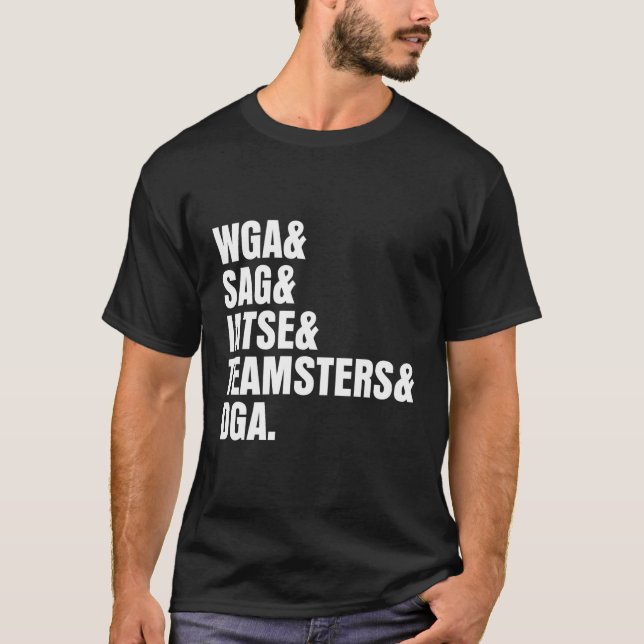 Camiseta Escritores Culpados Da América Em Greve (Frente)
