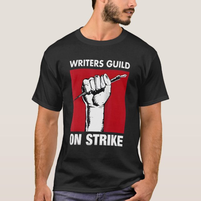 Camiseta Escritores Culpados Da América Em Strike Anti AI C (Frente)