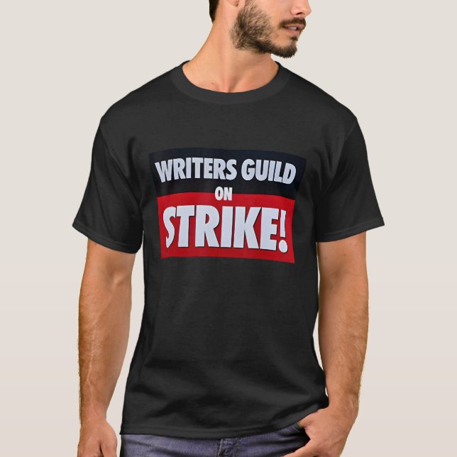 Camiseta Escritores Culpados Da América Em Strike Anti AI C (Frente)