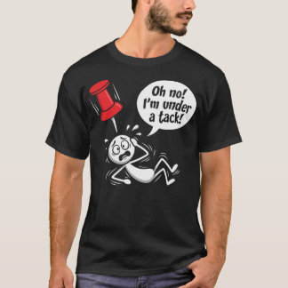 Camiseta Escritório Brincadeira sob Tachinha Figura de Pali