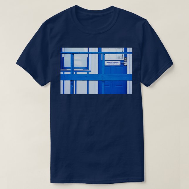 Camiseta Escritório de pilotos de barco (Frente do Design)