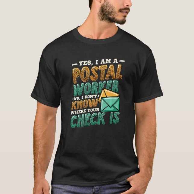 Camiseta Escritório de Posto de Trabalhadores Postais (Frente)