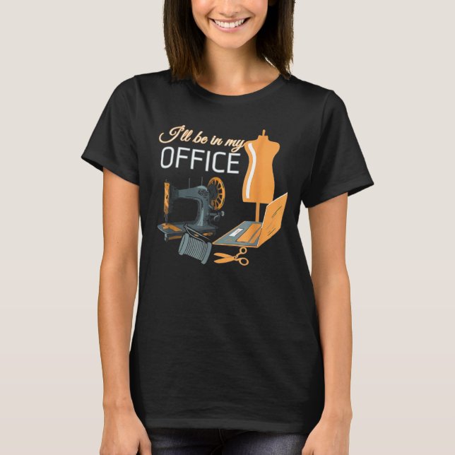 Camiseta Escritório De Seagem De Corte (Frente)