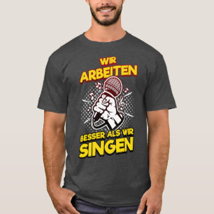 Camiseta Escritório de Trabalho Cantor de Karaoke Festas de