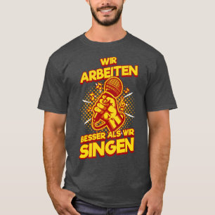 Camiseta Escritório de Trabalho Cantor de Karaoke Festas de