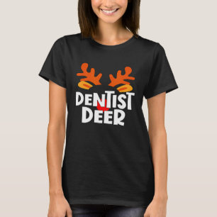 Camiseta Escritório de Trabalho Familiar Dentist Deer Match