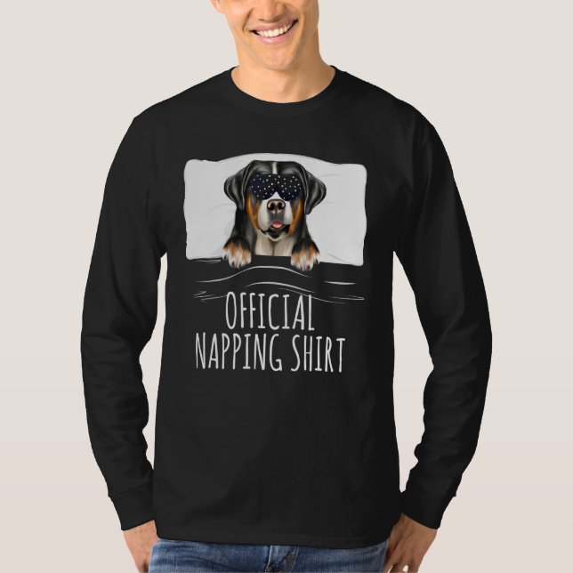 Camiseta Escritório do Cachorro da Montanha Suíça Maior (Frente)