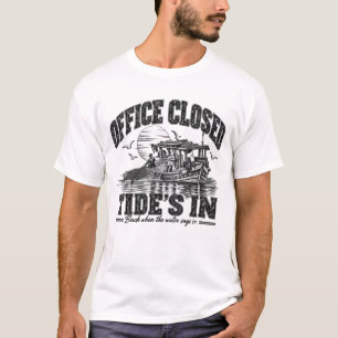 Camiseta Escritório Fechado Maré Alta   Black Ink