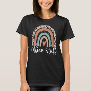 Camiseta Escritório Funcionarios Rainbow Leopard Admin Assi