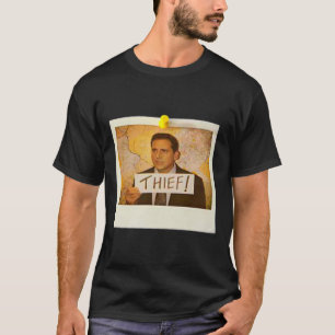 Camiseta Escritório - Michael Scott Funny Thief Photo - Gra
