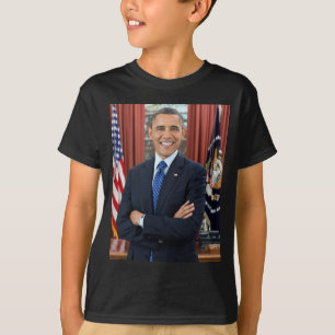 Camiseta Escritório Oval Oficial Retrato Presidente Obama