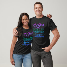 Camiseta Escritura 2 Timothy 1:7 Power Love Mind