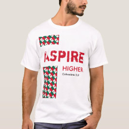 Camiseta Escritura Cristã do MAIS ALTO ASPIRE do México