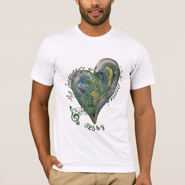 Camiseta Escritura de amor de 528 hz (Frente)
