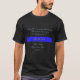 Camiseta Escritura de Bíblia de linha azul fina (Frente)
