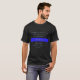Camiseta Escritura de Bíblia de linha azul fina (Frente Completa)