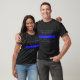 Camiseta Escritura de Bíblia de linha azul fina (Unisex)