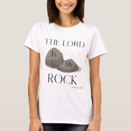 Camiseta Escritura de Bíblia Psalm 18:2 Citação de KJV Mulh
