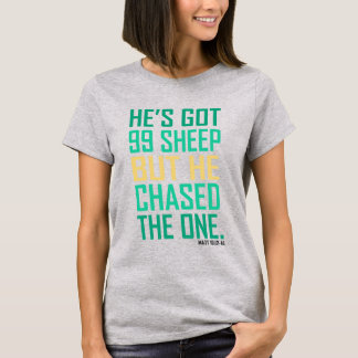 Camiseta Escritura do Evangelho Cristão de Ovinos