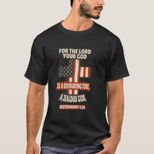 Camiseta Escritura dos Versos da Bíblia Deuteronomy 424