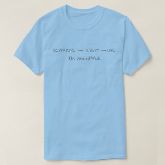 Camiseta Escritura  História  Vida – Texto Marrom