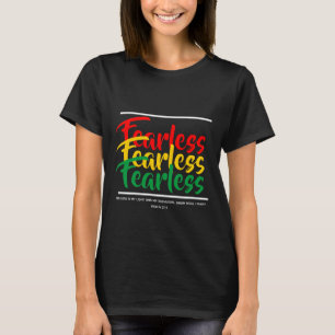 Camiseta Escritura sem medo Christian Faith PSALM 27