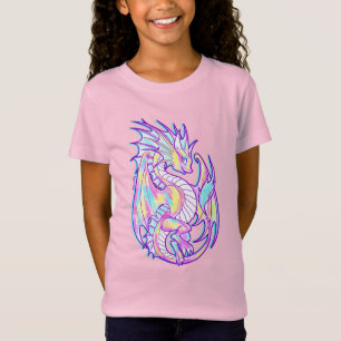 Camiseta Escrivora Rosa Bela Dragão Girassol Wyvern Inugami