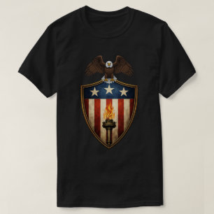 Camiseta Escudo da Águia Patriótica Tocha
