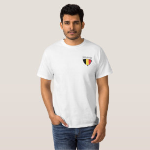 Camiseta Escudo da Bandeira da Bélgica