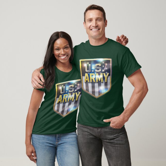 Camiseta Escudo da Bandeira do Exército (Unissex)