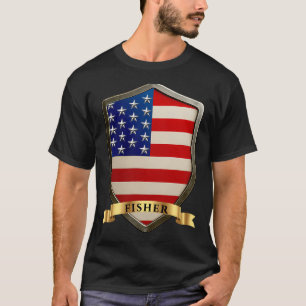 Camiseta Escudo da Herança Nacional Fisher EUA