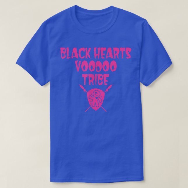 Camiseta Escudo da tribo Voodoo Black Hearts (Frente do Design)