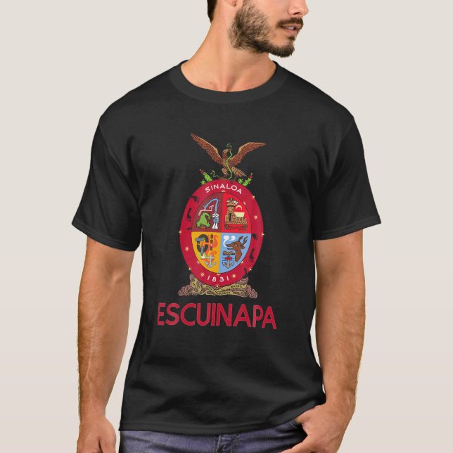 Camiseta Escudo De Águia Eagle Escuinapa Sinaloa Estado Do  (Frente)