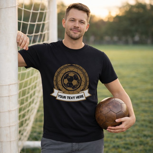 Camiseta Escudo de Clube de Futebol com Texto Personalizado (Criador carregado)