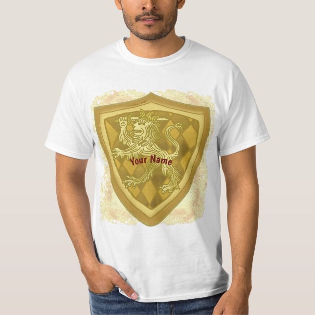 Camiseta Escudo de Crista de Leão (Frente)