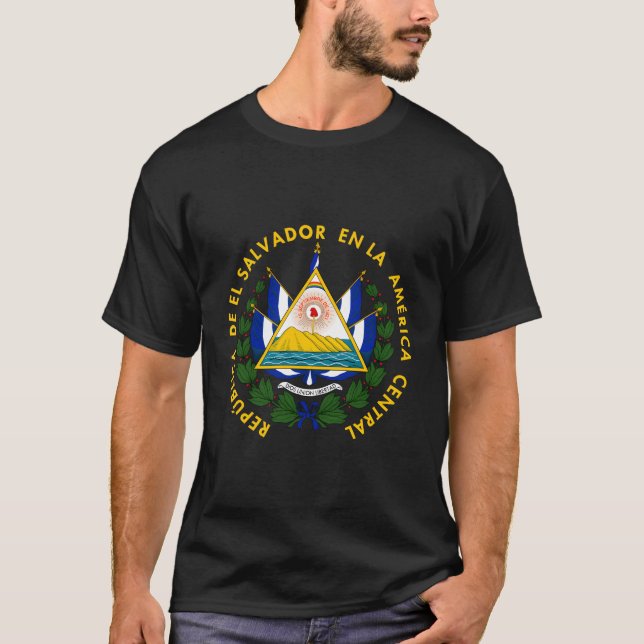 Camiseta Escudo De El Salvador (Frente)