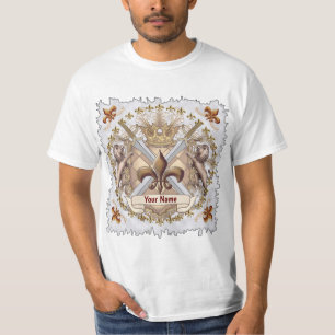Camiseta Escudo de Família Griffin Leão Sobrenome